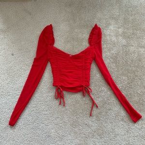 Tiger Mist Toronto long sleeve crop top